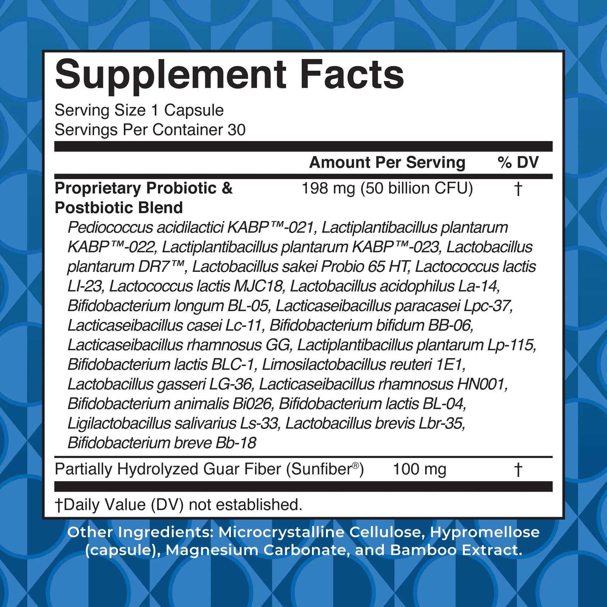 3-In-1 Probiotics Digestive Health Supplement for Women & Men, 50 Billion CFU, Allergen Free, 0.5 Oz