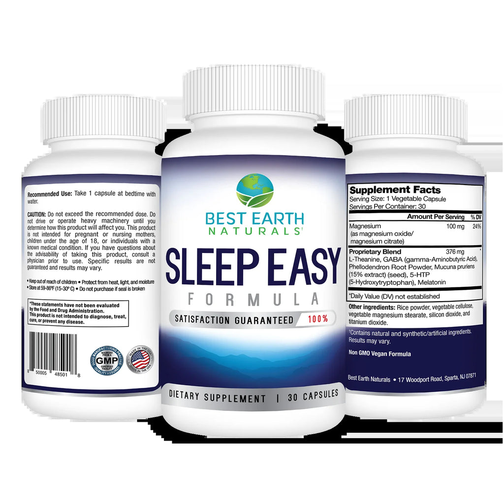 , Sleep Easy, Melatonin, Magnesium, Sleep Supplement, 30 Count