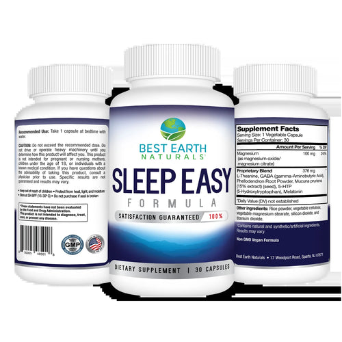 , Sleep Easy, Melatonin, Magnesium, Sleep Supplement, 30 Count
