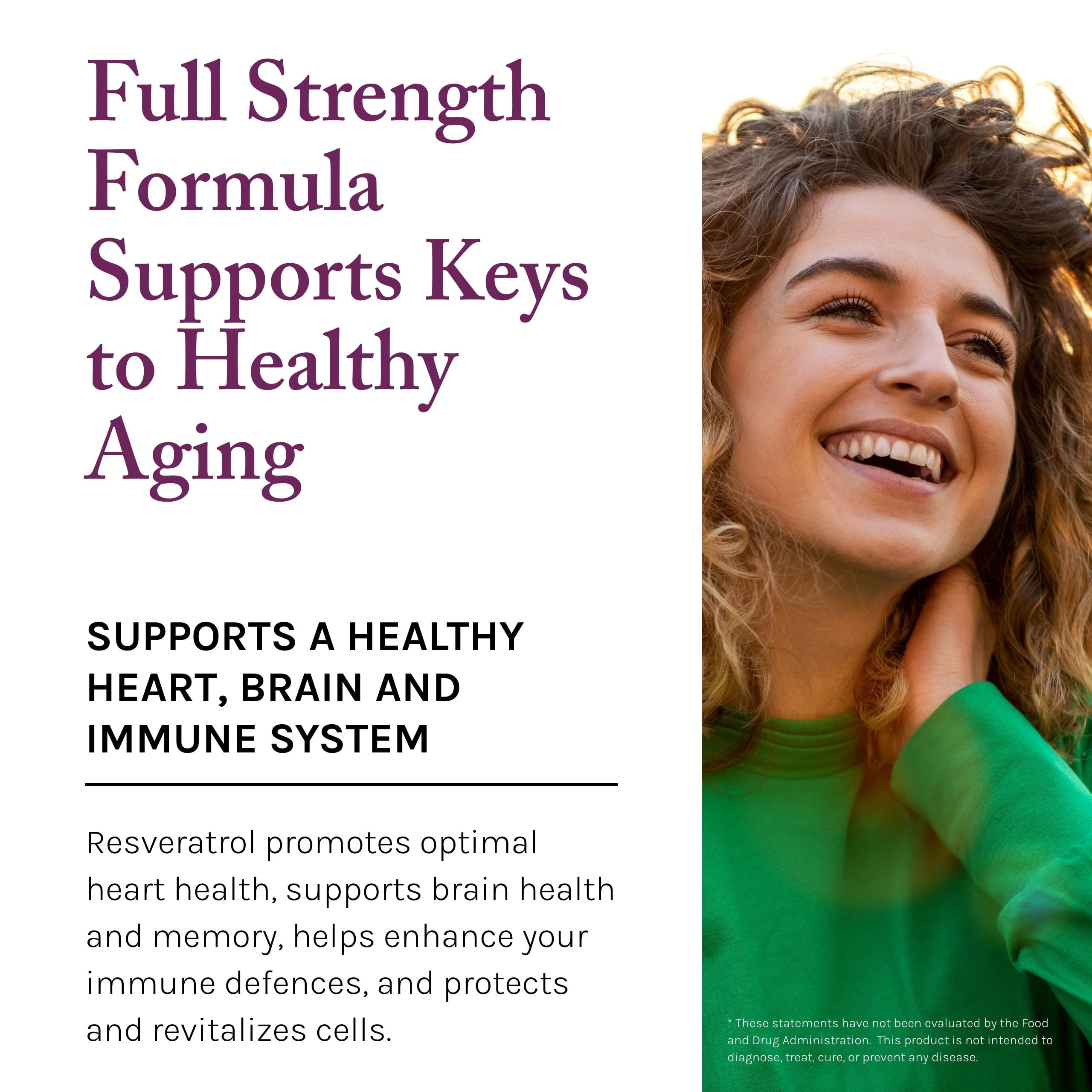 , Resveratrol 1000 Mg, Antioxidant Supplement for Heart and Immune Health, Supports Healthy Aging, Paleo, Keto, 60 Capsules