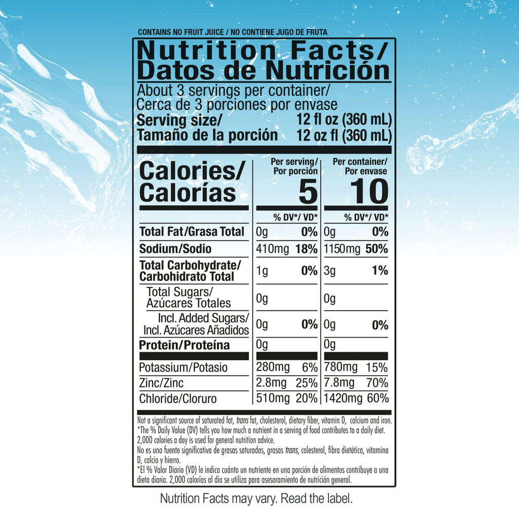 Suero  Sugar Free Liquid Electrolyte Solution with Zinc for Adults and Children, 33.8 Fl Oz