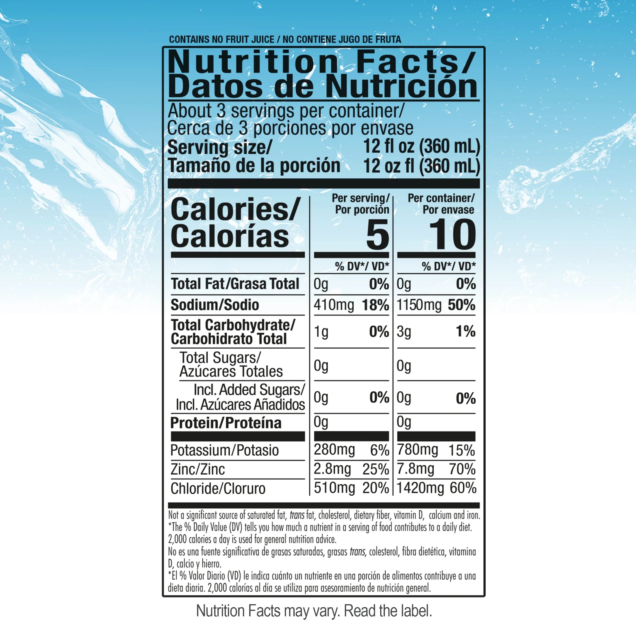 Suero  Sugar Free Liquid Electrolyte Solution with Zinc for Adults and Children, 33.8 Fl Oz