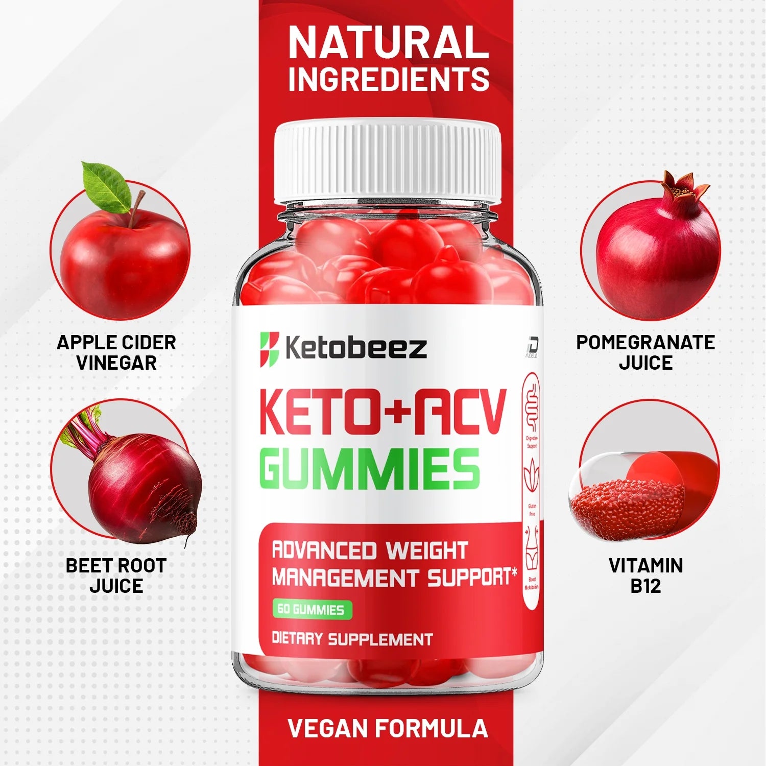 (3 Pack)  ACV Gummies -  Apple Cider Vinegar Gummy Supplement for Energy -  Keto Gummies Dietary Supplement (180 Gummies)