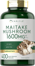 Maitake Mushroom Supplement | 1600Mg | 400 Extract Capsules for Men and Women | by