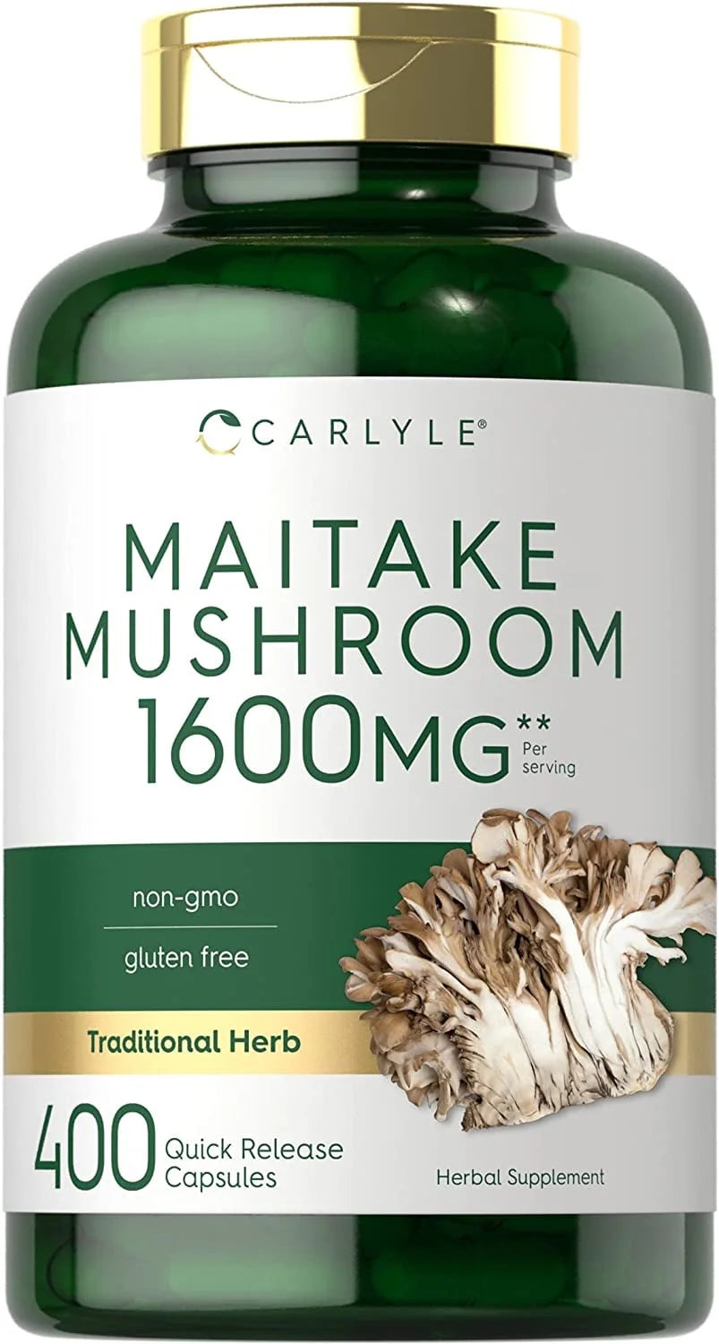 Maitake Mushroom Supplement | 1600Mg | 400 Extract Capsules for Men and Women | by
