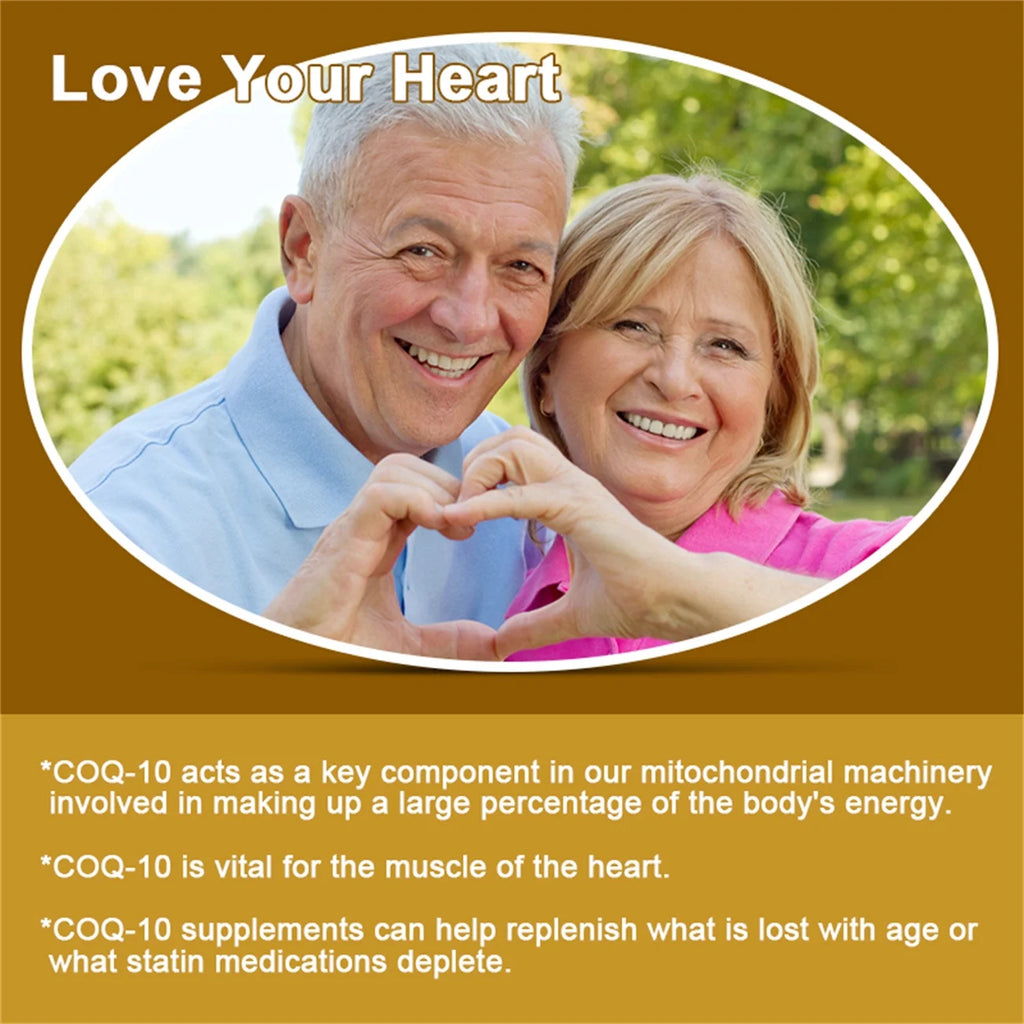 Upgraded Coenzyme Q10 Capsules, High Absorption Coq10 200Mg per Serving - Coenzyme Q10 Dietary Supplements by , 360 Vegan Capsules/6 Months Supply