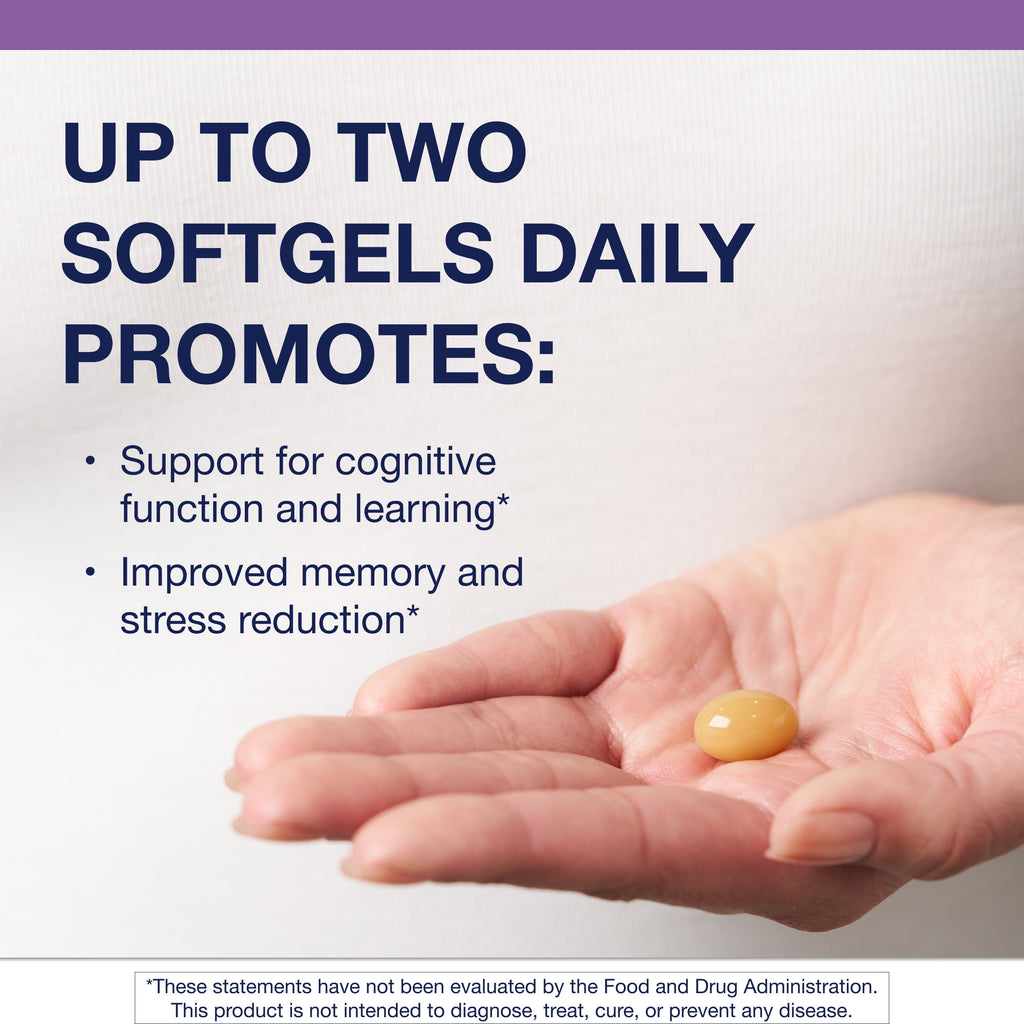 Phosphatidylserine - Brain Support Supplement* - for Focus & Learning - Non-Gmo & Gluten-Free - 60 Softgels
