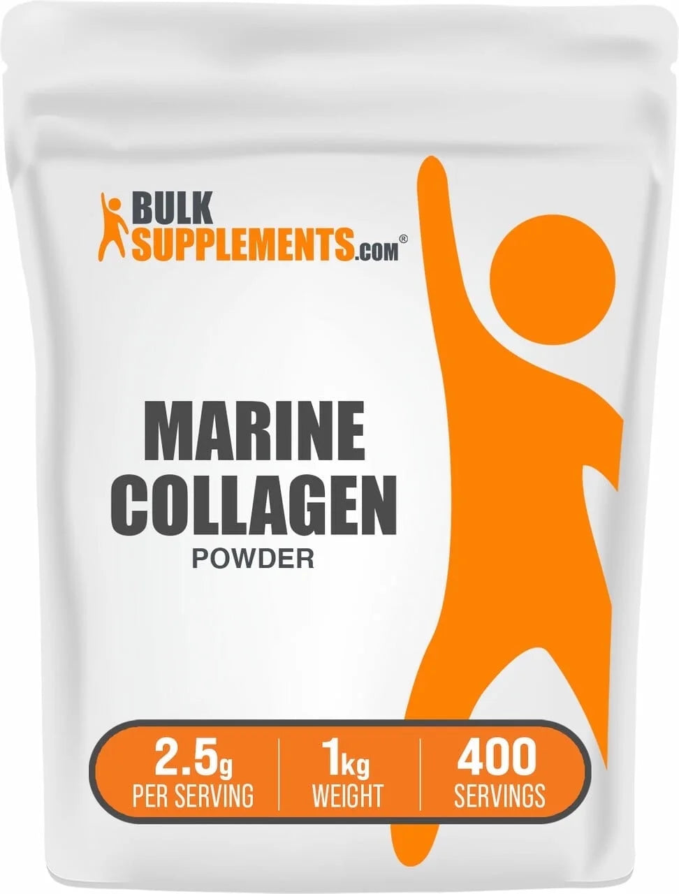 Bulksupplements Marine Collagen Powder - Collagen Supplement, Hydrolyzed - Unflavored, 2.5G per Serving, 100G (3.5 Oz)