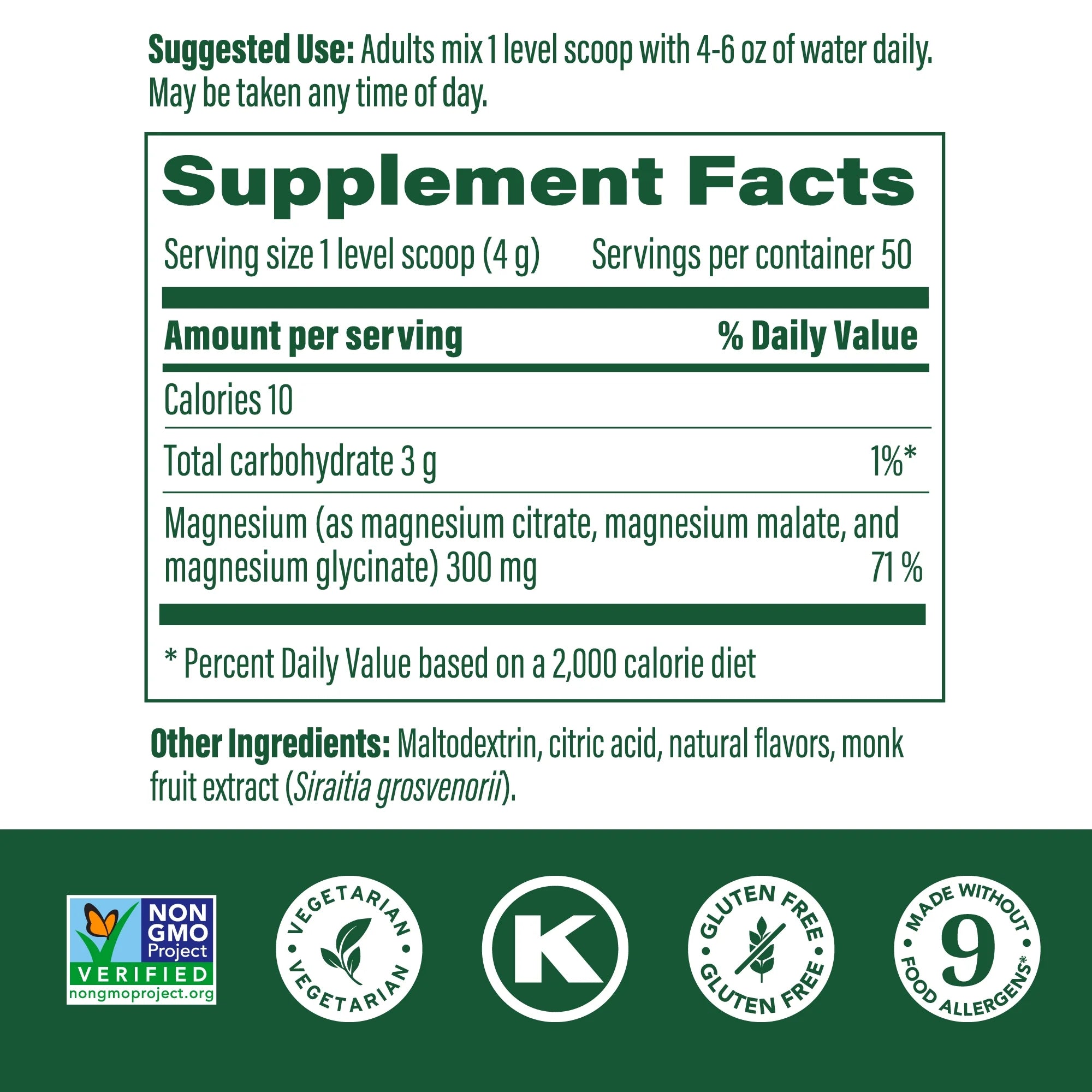 Relax + Calm Magnesium Powder - Drink Mix - Blackberry Hibiscus - 50 Servings