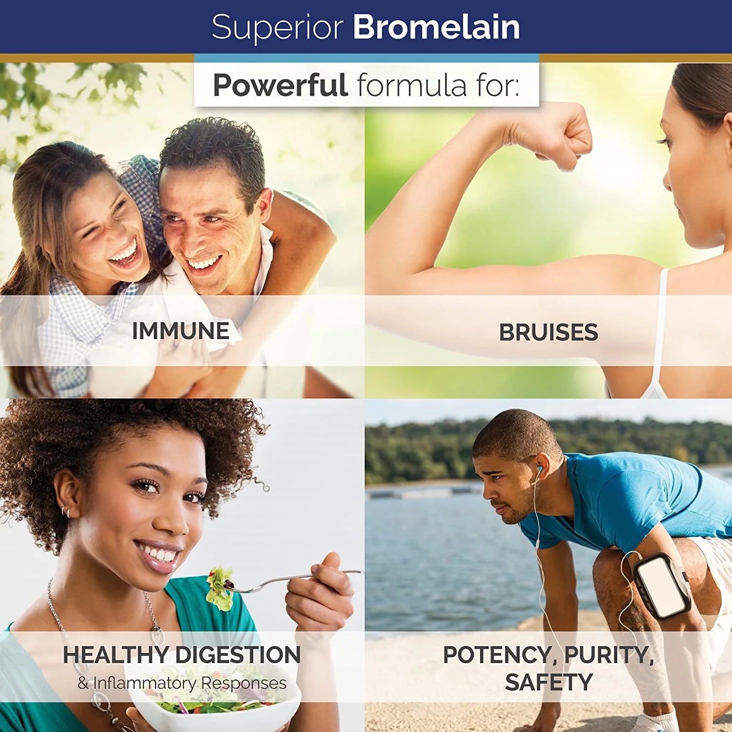 Bromelain - Non Synthetic! - 2,400Gdu/Gram. 500Mg, 120 Vegetable Caps - Made in USA