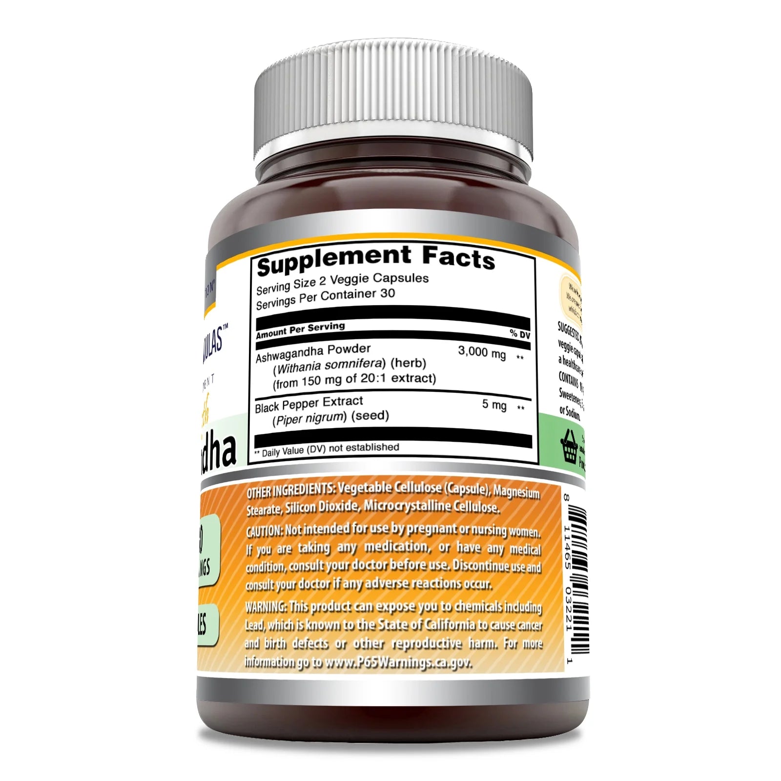 Ashwagandha Extract 3000 Mg per Serving | Powerful Strength | 120 Veggie Capsules Supplement | Made in USA