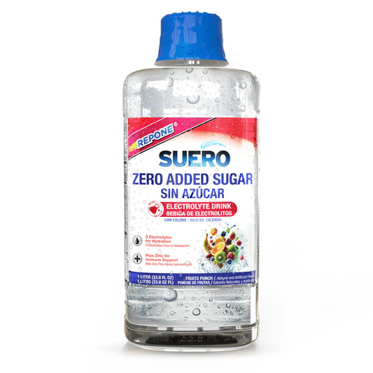 Suero  Sugar Free Liquid Electrolyte Solution with Zinc for Adults and Children, 33.8 Fl Oz