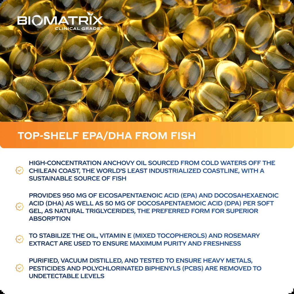 Support Omega - Omega 3 Fish Oil - Cardiovascular, Musculoskeletal Support, 120 Caps