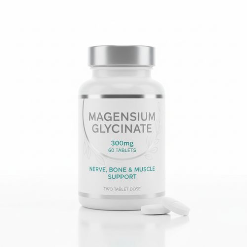 Magnesium Glycinate Tablets 300mg 60 Count