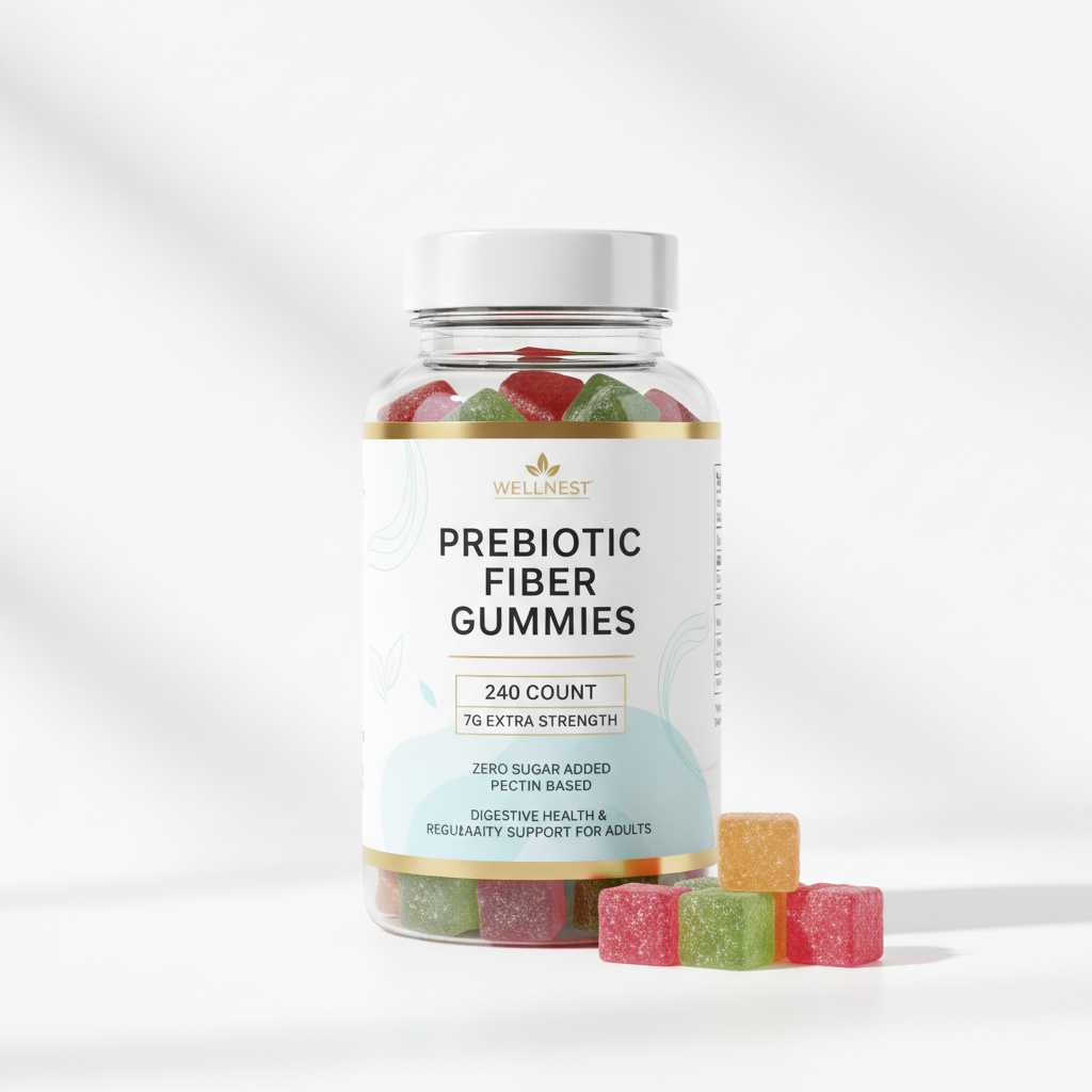 Prebiotic Fiber Gummies 240ct Zero Sugar